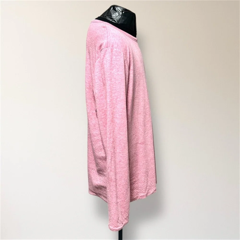 Faherty XL‎ Reversible Long Sleeve Tee Pink Blue Stripe Pima Cotton Soft Coastal